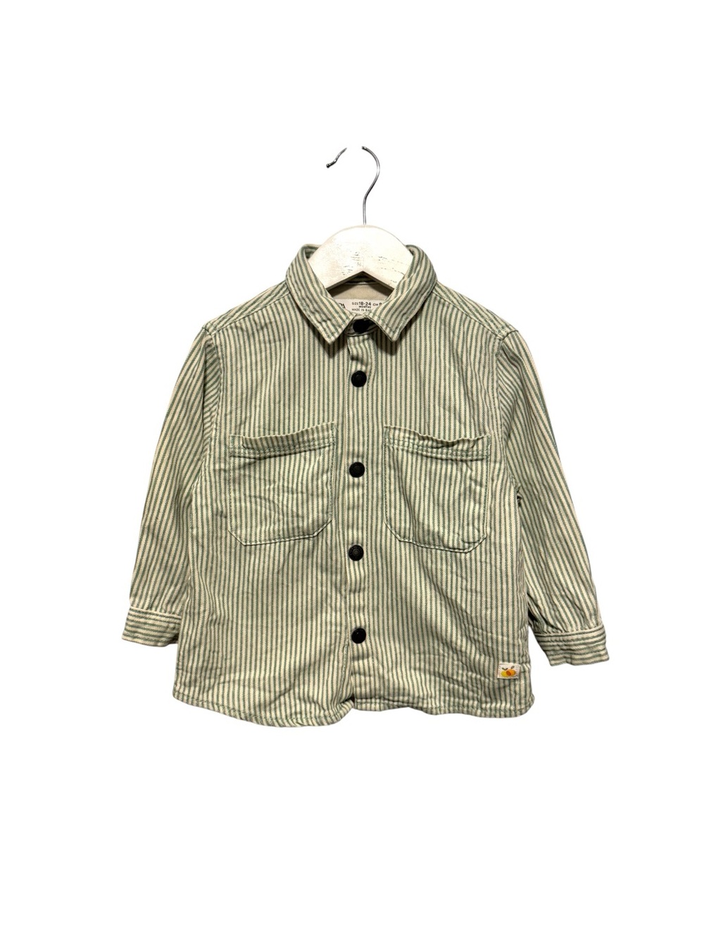 ⭐️ 5/$30 Zara Kids Denim Button Shirt size 18-24M